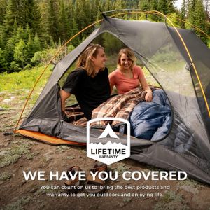 TETON Sports Mammoth Queen Double Sleeping Bag – Warm Camping Bag, Blue