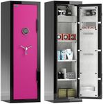 Fireproof Safe with Digital Lock – Heavy-Duty 8.12 cu.ft Large Safe Box for Home, Office & Business | Secure, Durable & Stylish Design | Waterproof & Burglar-Proof (ROSE PINK)