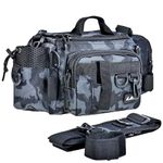 YUEMING Fishing Bag, Single Shoulder Sea Fishing Tackle Bags Tackle Storage Backpack for Carp Fishing, Camouflage Outdoor Carryall Bag Hiking Travel Pack, 33 * 15 * 16CM