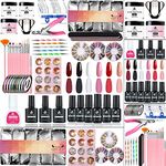 MAGIC ARMOR Acrylic Nail Kit with Everything Gel Nail Polish Set Starter Kit for Coffin Nails with Acrylic Powder Nail Art Tool Foundation & Base Top Coat Acrylic Nails Extension Nail for Beginners