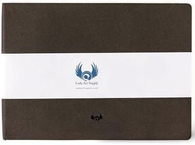 Landscape-Shaped Sketchbook, 8.25 x 11.25 inches, Lays Flat Flexible Sketch Book for Artists, Ideal for Ink, Water Color, Pen, Pencils, 160 Tear Resistant Pages, Size: Landscape Large, Leda Art Supply