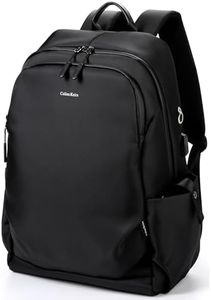 Colins Keirs 17 inch laptop backpack for men, business travel computer backpack with USB charging port and headphone jack, college school bookbag, black, large, 25 L