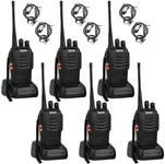 Greaval Long Range Walkie Talkies Rechargeable Two-Way Radios with Earpiece, Walkie Talkies for Adults 16-Channel UHF 400-470MHz (Pack of 6)