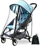 Lusinus Stroller Rain Cover – Thick EVA Waterproof Windproof Canopy Compatible with YOYO – Breathable with Side Vents – Includes Oxford Waterproof Drawstring Bag – Baby Stroller Accessory