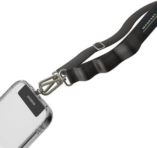 MAGEASY Crossbody Cell Phone Lanyard - Premium Strap Cell Phone Lanyard | 20mm Wide Universal Adjustable Phone Strap for iPhone, Samsung, and More | for Traveling, Hiking, Daily Use - Concrete Gray