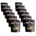 Noble Jerky Healthy Vegan Protein Snacks - Vegetarian, Plant Based Non-GMO, Meat Free, 100% Natural, No Preservatives (Teriyaki 70 Gram Bags - 12 Bags)