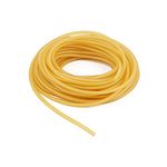 Latex Rubber Tubing, 3/8in OD 1/4in ID Slingshot Rubber Bands Natural Surgical Tube 10FT 33FT 50FT One Continuous Piece (10 FT, Natural)