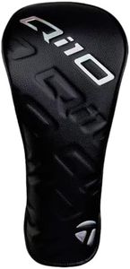 New TaylorMade Golf Qi Designer Driver Headcover Wood Club Head Cover Qi10, 20, Black