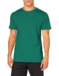 Build Your Brand Men's T-Shirt Round Neck, Forest Green, XL