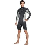 Mares Long Sleeve Trilastic Rash Guard, Black Grey, Large