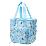 Coopay Knitting Bag, Crochet Bag Organiser, Crochet and Knitting Organiser Bag, Lightweight Craft Bag for Knitting and Crochet, Knitting Bags for Wool and Needles Storage, Bee Pattern