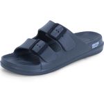 DOCTOR EXTRA SOFT Men's Classic Cushion Sliders/Slippers with Adjustable Buckle Strap for Adult | Comfortable & LightWeight |Stylish & Anti-Skid| Waterproof & Everyday Flip Flops for Gents/Boys D-505