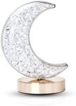 WHOLE HOUSEWARES Crescent Moon Lamp - Moon Shape LED Crescent Light Decor - Dimmable LED Light Brightness - Touch-Sensitive Control Panel - Unique Home Decor - 16.5 x 15 inch