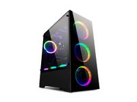 Bgears b-Voguish Gaming PC with Tempered Glass ATX Mid Tower, USB3.0, Support E-ATX, ATX, mATX, ITX.(Note: Fan NOT Included in This Model.Only b-Voguish-RGB(ASIN:B08W2MXBQJ) Come with ARGB Fans)Black