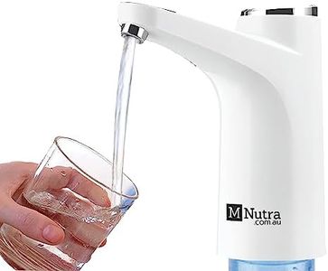 Portable Electric Water Dispenser - 5 Gallon BPA-Free Water Jug Pump - 20oz 600ml One Button Press USB Rechargeable Battery - Compatible with 2-5 Gallon Bottles - for Home, Office, Camping, Outdoors