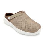 KazarMax Wanderer Beige Clogs Sandals for Men -6 UK