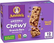 Annie's Organic Chewy Granola Bars, Chocolate Chip, Kids Snacks, 12 ct