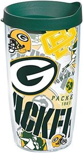 Tervis NFL Green Bay Packers All Over Made in USA Double Walled Insulated Tumbler Travel Cup Keeps Drinks Cold & Hot, 16oz, Classic