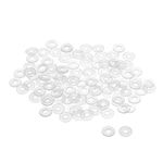 Clear M3 Nylon Flat Washers, 8mm OD, 3mm ID, 1mm Thickness, Vinyl Sealing Gaskets for Glass Shower Door Handles, Faucet Pipe Water Hose, Motherboard, 1000Pcs