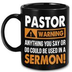 AGGLOMEKC Pastor Gifts - Christmas Gift For Pastor - Pastor Gifts For Women, Men - Religious, Scripture, Baptism, Christian, Bibile, Sermon, Pastoral Appreciation Gifts For Youth Pastor, Church 11OZ