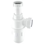 McAlpine A10A 11/4 inch x 75mm Water Seal Adjustable Inlet Bottle Trap with Multifit Outlet, White