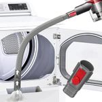 Yivy Dryer Vent Cleaning Kit Compatible with Dyson V8/V12 Flexible Dryer Lint Trap Kit Vacuum Hose Adapter Duct Cleaning Tool