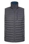 Mountain Warehouse Henry II Mens Down Padded Gilet - Lightweight Vest Grey Large