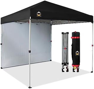 CROWN SHADES 10'x10' Pop Up Canopy with 1 Sidewall