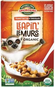 EnviroKidz Leapin’ Lemurs Peanut Butter & Chocolate Organic Cereal,10 Oz Box,Gluten Free