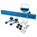 POWERTEC 71633 Woodworking Fence Kit for T-Slot Drill Press Table Tops