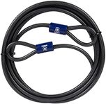 BRINKS - 15 ft x 3/8" Flexible Steel Loop Cable - Heavy Duty Vinyl Wrap for Corrosion Protection