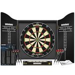 Winmau Blade 6 Championship Dartboard with Cabinet and Darts Set