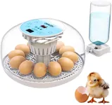 Okkobi M12 | Egg Incubator with Automatic Egg Turning and Humidity Control - 12/24 Eggs, 360° View, Easy to Use and Clean - Egg Incubators for Hatching Eggs - Incubadora de Huevos de Gallina