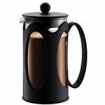 BODUM 10685-01 Kenya 8 Cup French Press Coffee Maker, Black, 1.0 l, 34 oz