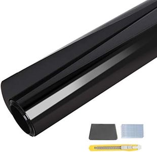 Giantz Window Film, 5% VLT 100cm x 30m Blackout Windows Tint Privacy Films Roll Screen Insulation Sun Shade Cover Sticker Home Room Office Car Tinting Tools, with Plastic Protector