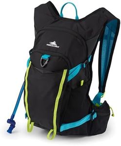 High Sierra Hydrahike 2.0 Hydration Backpack with 2L Reservoir, for Hiking, Biking, Camping, Traveling, Black, 16L