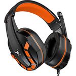 Gaming Headset mit Mikrofon für Xbox One PS4 Nintendo Switch und Playstation 4, Stereo Noise Cancelling Gaming Kopfhörer mit weichen Ohrenschützern, kompatibel mit Handy, iPad, MP4, PC