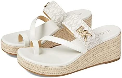 Michael Kors Jilly Mid Wedge, Vanilla Multi, 8.5 US