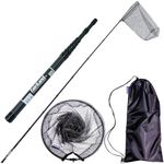 Fairiland Telescopic Fishing Net Long Handle Landing Net with Carbon Pole Rubber Fishing Net Full Metal Hoop Fish Landing Let (3.45M/11FT)