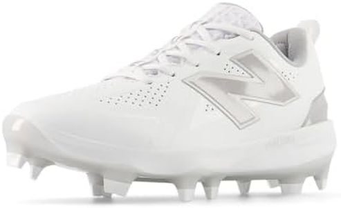 New Balance Women's FuelCell Fuse V5 Molded Softball Shoe, White/Raincloud/White, 7 M