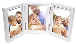 Clay Roberts Triple Photo Picture Frame 6 x 4, White, Holds 3 Photographs, Picture Frame, 6x4 10 x 15 cm Picture Frames, White Frames, Photo Frame, 6x4 Photo Frames, Picture Frames, 4x6 Photo Frames