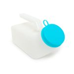 MedVance Glow in The Dark - Urinals for Men 1000ml with Spill Proof Screw Cap Lid, Plastic Pee Bottles for Men, Male Urinals, Pee Container Men, Portable Urinal Bottle for Car, Elderly & Incontinence