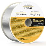 TOOLIOM E71T-GS .030" Diameter 2-Pound Spool Flux Core Self-Shielded Carbon Steel Mig Welding Wire for TL-135M