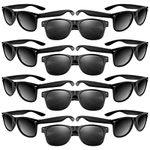 Morcheiong 12 Pack Party Sunglasses in Bulk for Birthday Summer Party Goody Bag Fillers Favors (Black)