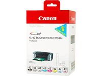 Canon 6384B010 – Black Ink Cartridge, Blue, Pink, Grey, Yellow