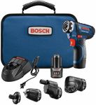 Bosch GSR12V-140FCB22 12V Max Drill/Driver with 5-In-1 Flexiclick® System and (2) 2.0 Ah Batteries