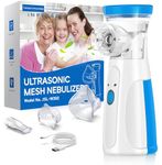 IMPERSE Portable Nebulizer For Kids, Mesh Nebulizer Silent and Compact Wireless Nebulizer Machine For Adult With Respiratory Mask, Effective for Cough, Asthma, Sinusitis, and Bronchitis, Steam Inhaler For Quick Relief