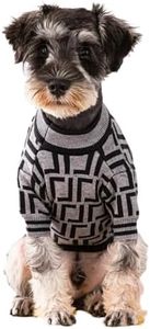 Everything Chic Designer Dog Clothes Sweater Shirt Outfit Small XS Teacup Cute Dogs Puppies French Bulldog Dachshund Chihuahua Cats Maltese Boy Girl (X-Large, FurdiGray)