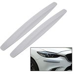 Ygapuzi Car Front Rear Bumper Protector Corner Guard Anti-Collision Rubber Strips Scratch-Resistant Trim Cover for Cars SUV Pickup Trucks, Pack of 2 (Gray)