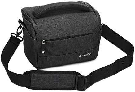 UBORSE Custodia per Fotocamera SLR con Tracolla, Borsa Digitale Compatte Piccola, Borse per Reflex Fotocamere Mirrorless Protezione, Nero